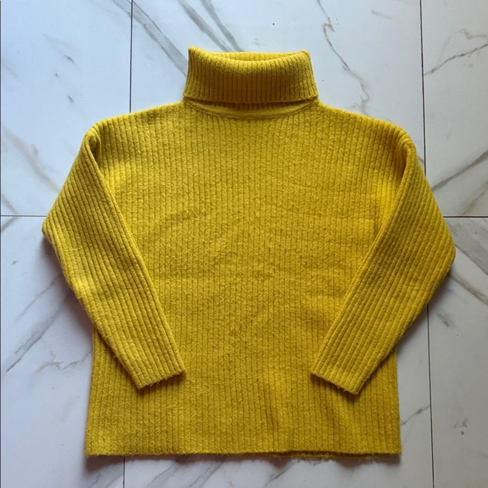 Mustard Turtleneck Sweater